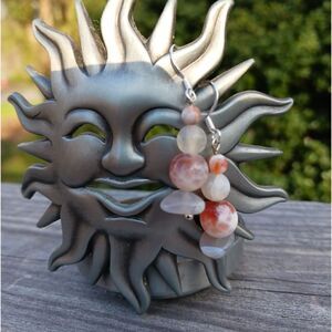 Dyed Agate dangle earrings